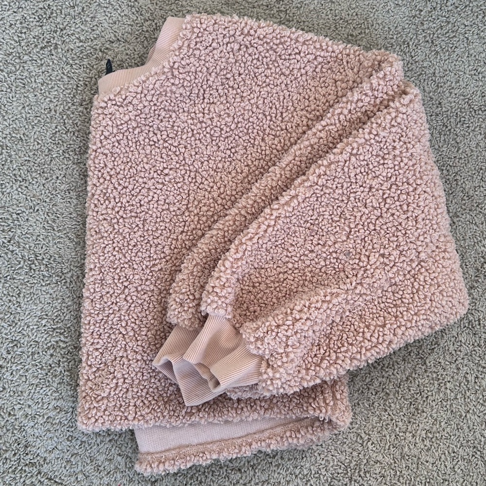 Sherpa cropped sweater